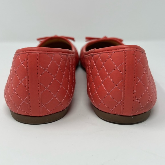 MR. Cat Brazilian Women’s Matelassê Ballet Flat Coral Pink Shoes Slip On Sz 9/39 - Picture 6 of 8